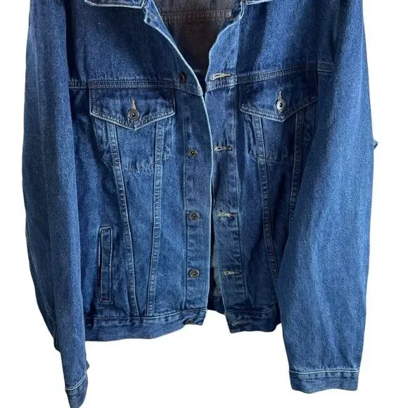 Rare Find! Port Authority Lincoln Park Living Things World Tour Denim Jacket